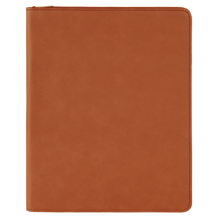 9 1/2" x 12" Rawhide with Zipper Leatherette Portfolio with Notepad 3