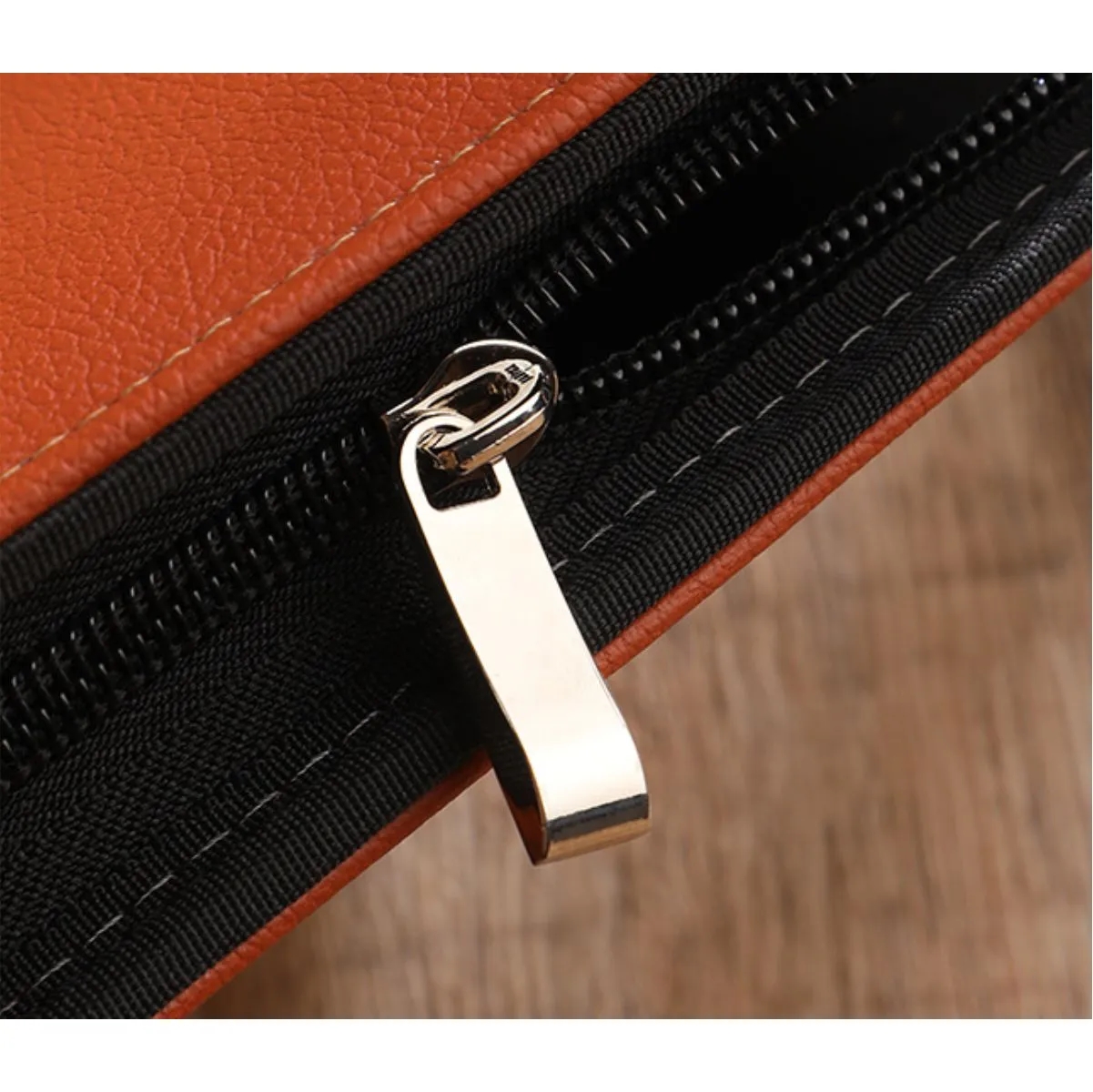 Zippered PU Leather A5 Business Notebook Organizer 5
