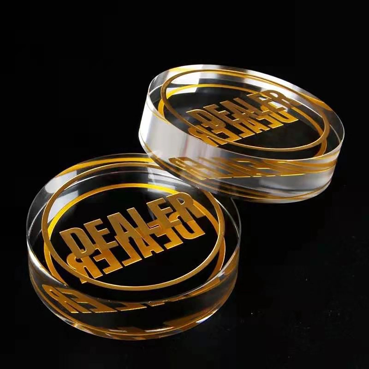 Crystal Dealer POKER CHIPS 4