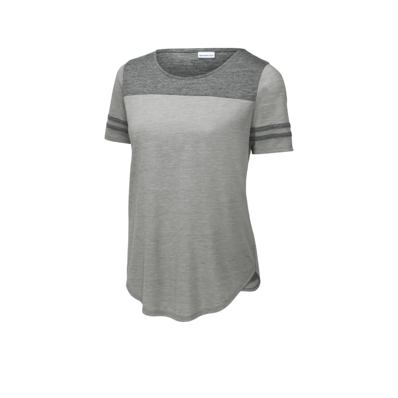 Sport-Tek Women's PosiCharge Tri-Blend Wicking Fan Tee. 23