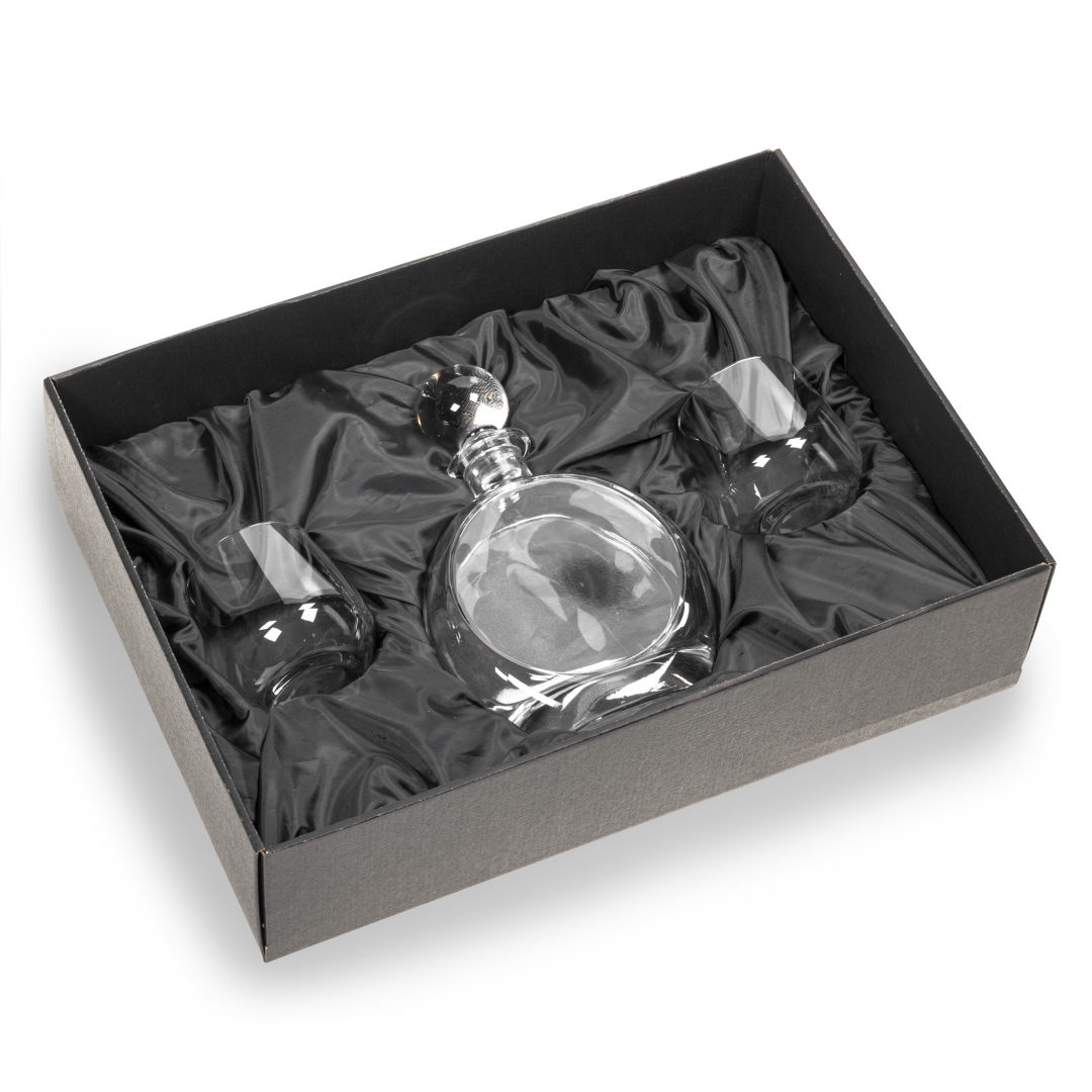 Bonello Round Decanter & Garland Set 4