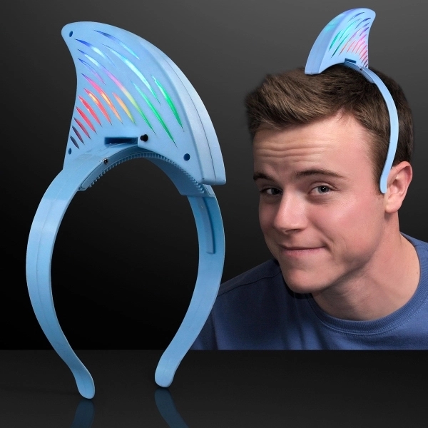 Light up LED Shark Fin Headband 3