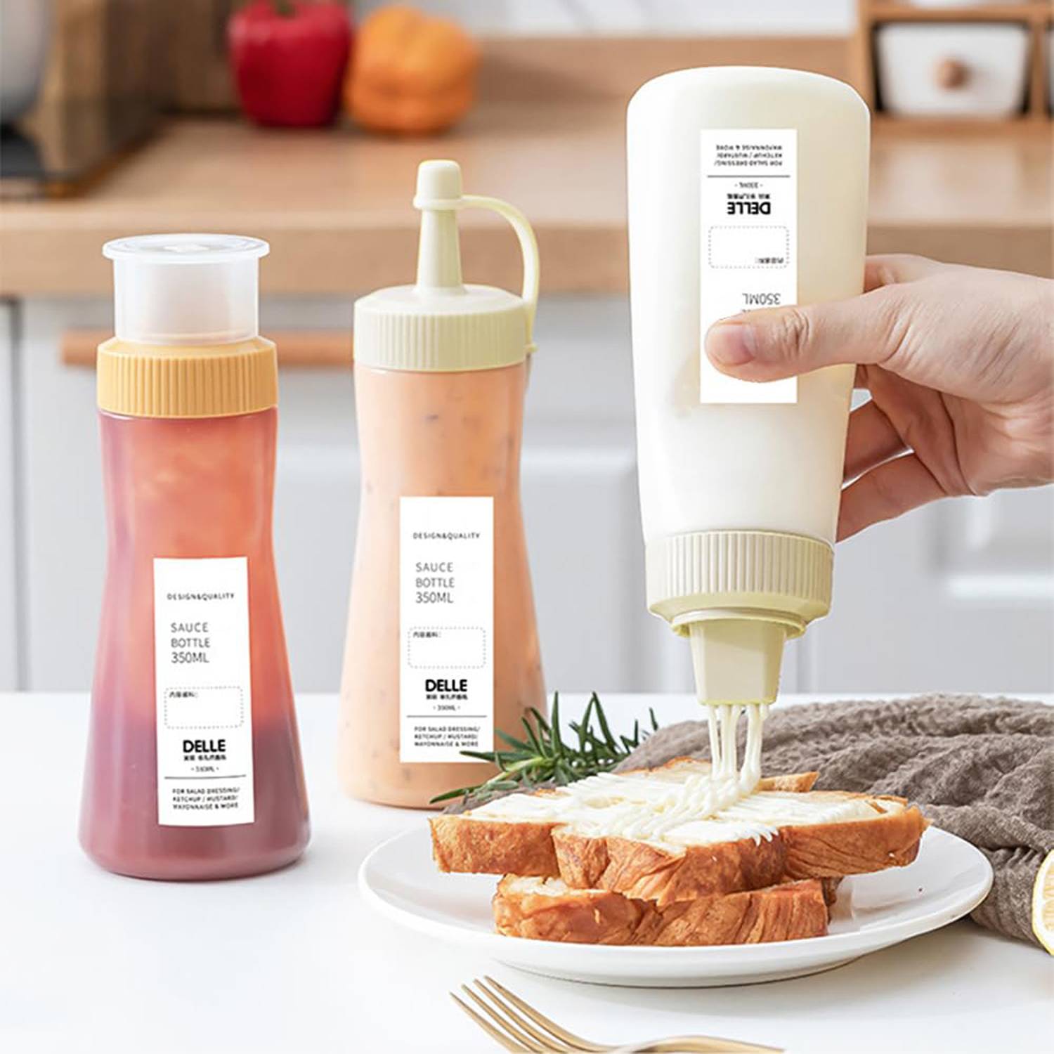 12oz Squeezed Kitchen Sauce Bottle 1