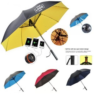 Multifunction 8K USB Charging Umbrella With Fan 4