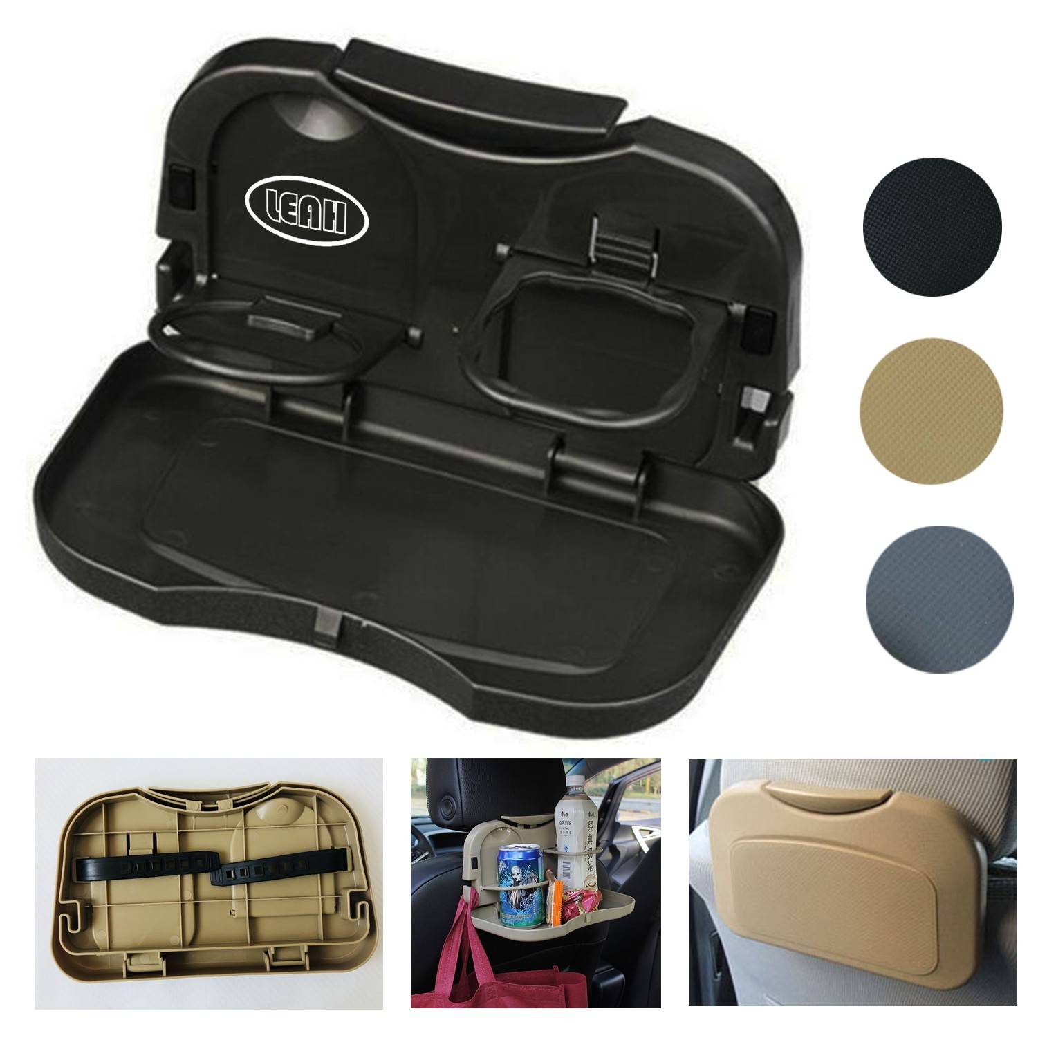 Portable Multifunction Vehicle Seat Cup Holder Organizer Rack 2