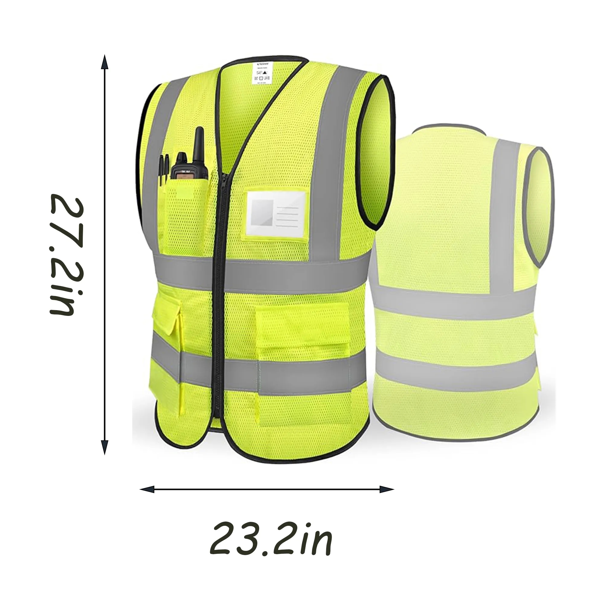 High Visibility Mesh Safety Reflective Vest 2