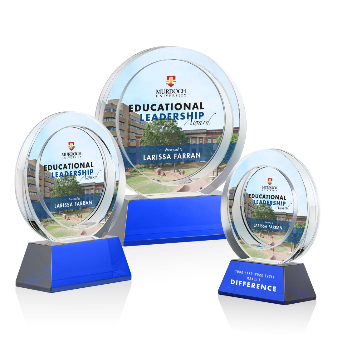 Templeton VividPrint™ Award on Base - Blue