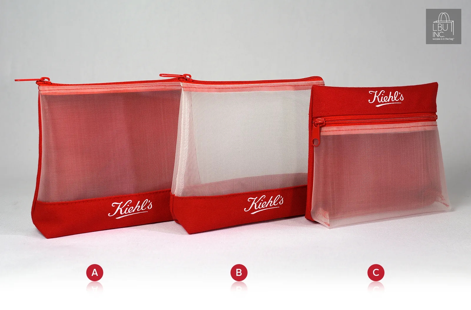 Mesh Zippered Pouch Set 3