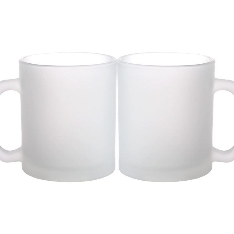 11.5 oz Full Color Frosted Glass Coffee Mug 2