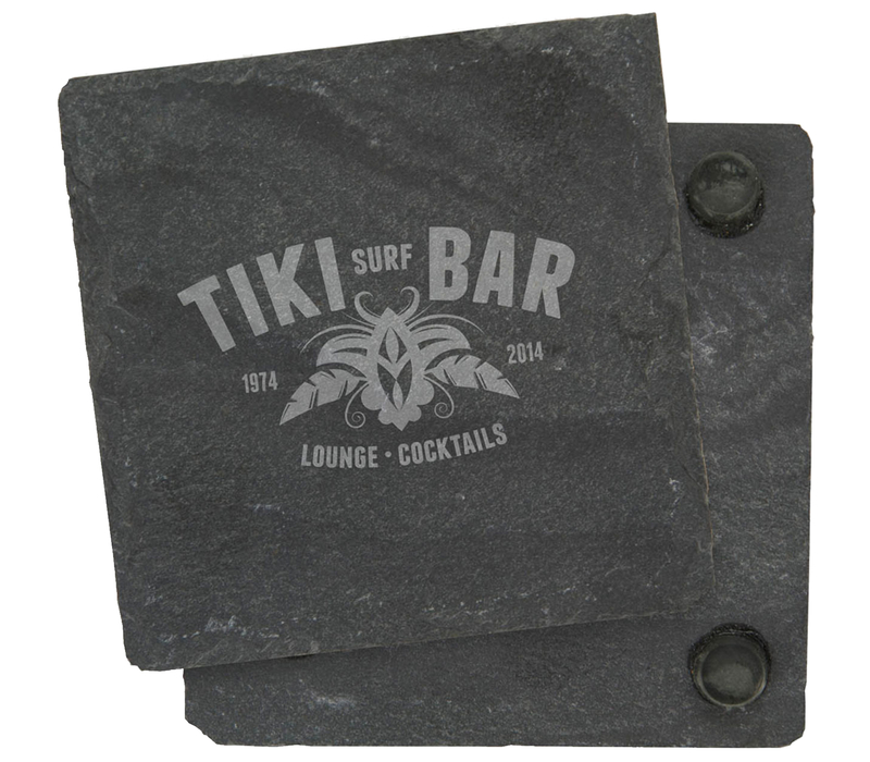 Black Slate Stone Coaster 2