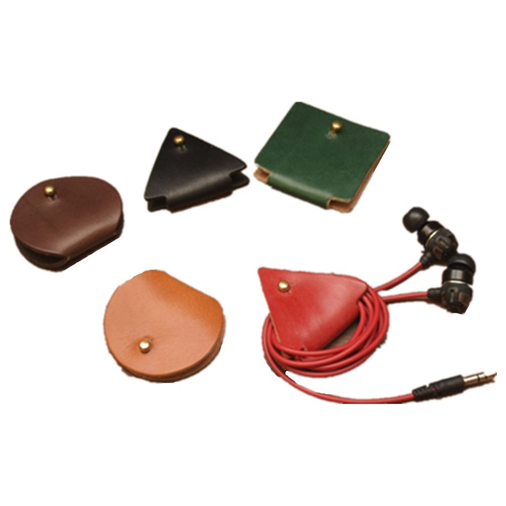 Leather Ear Bud Cable Organizer 4