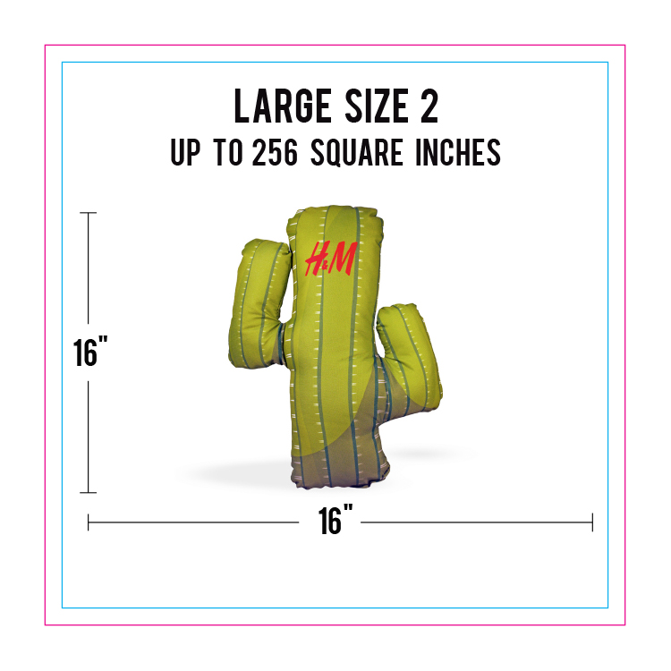 Large Size 2 Full Color Life-Like Pillow (Up to 256 square inches) 2