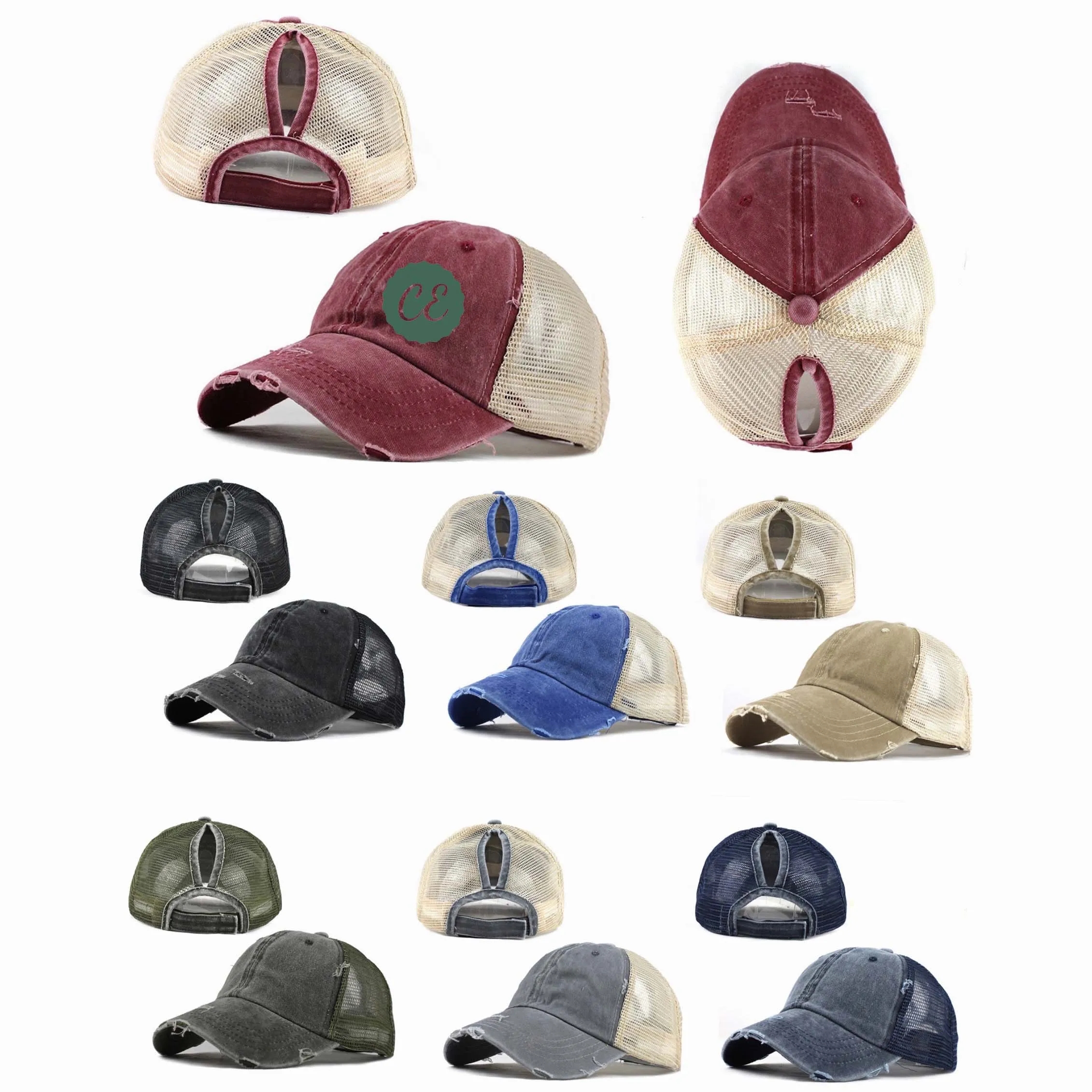 Ponytail Backless Mesh Cap 2