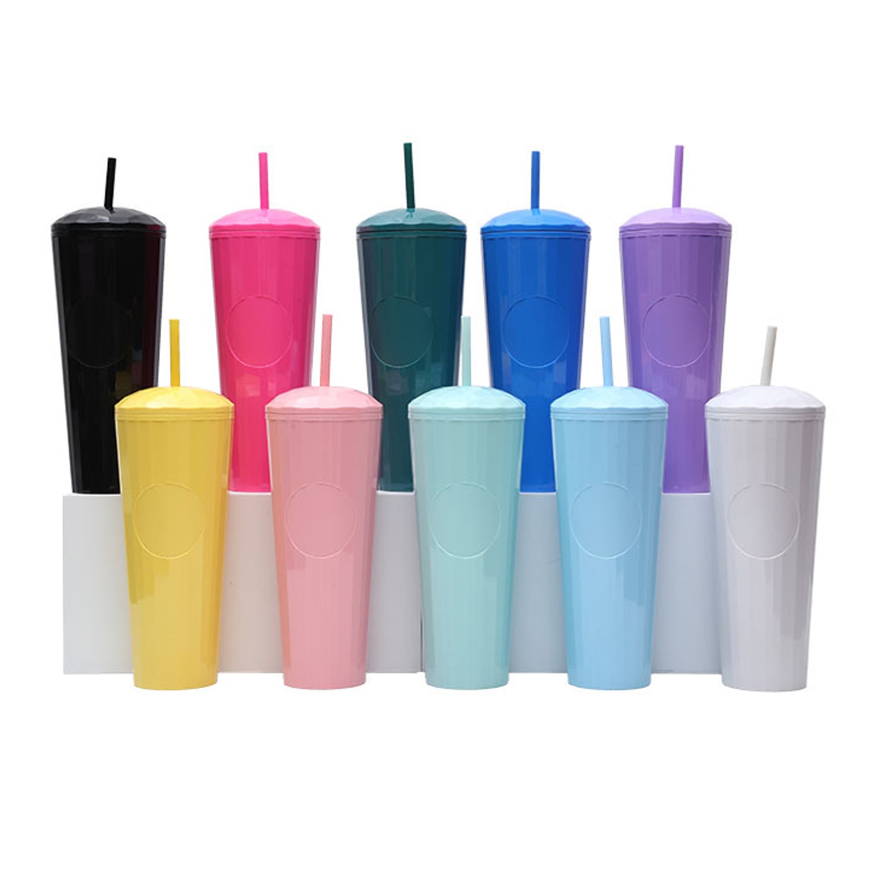 24 oz. Double-Wall Plastic Tumbler (direct import) 5