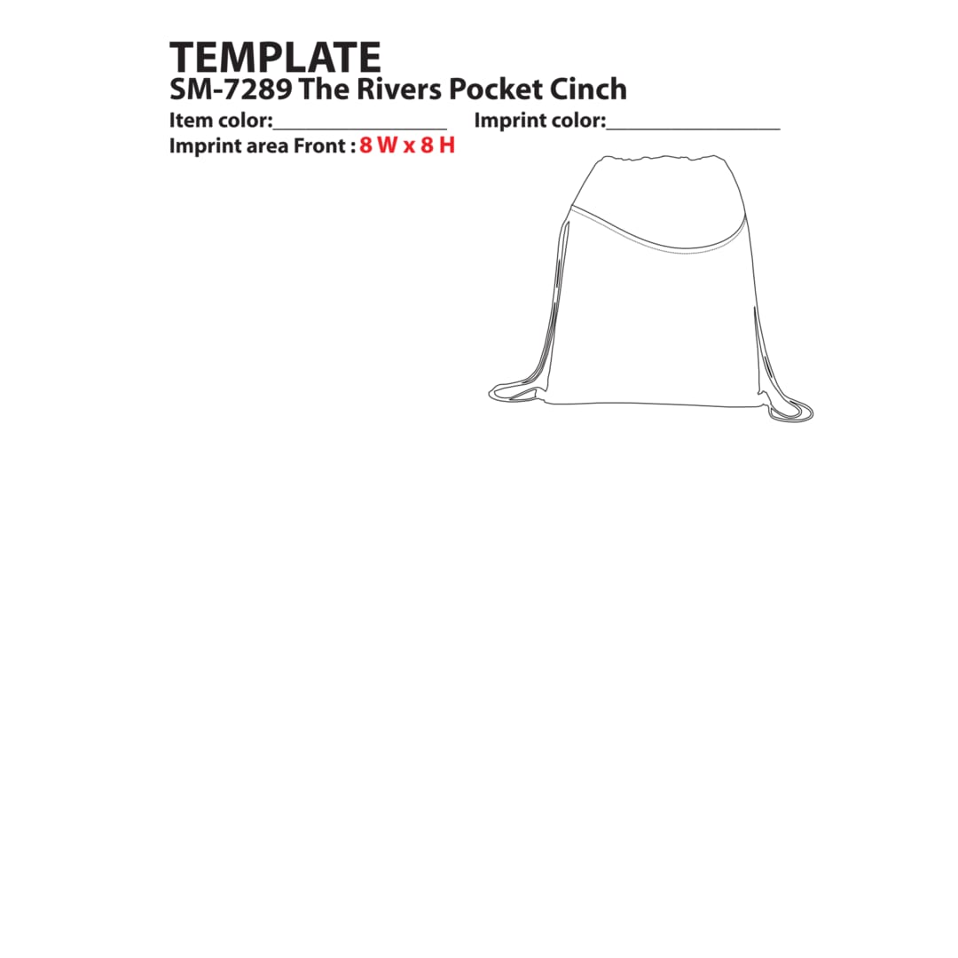 Rivers Non-Woven Drawstring Bag 35