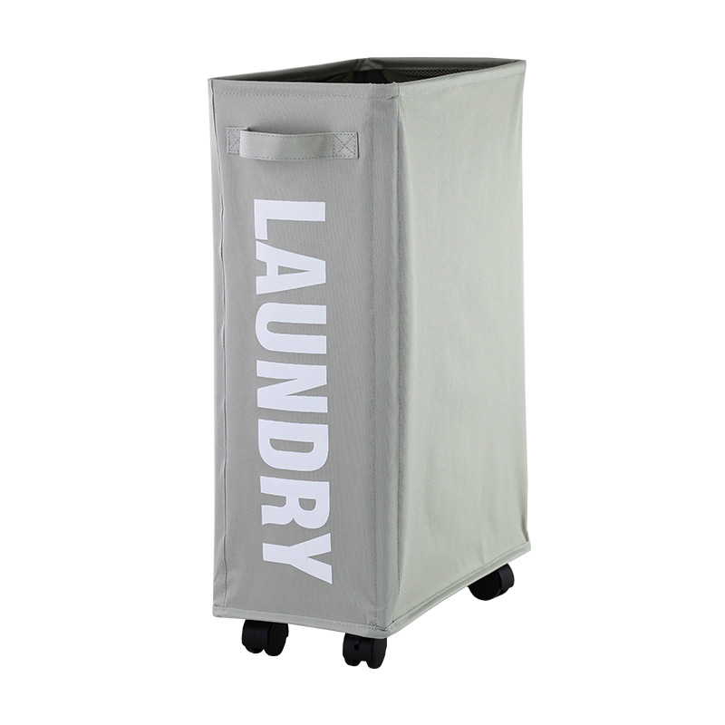 72L Freestanding Large Collapsible Laundry Basket w/ wheels 2