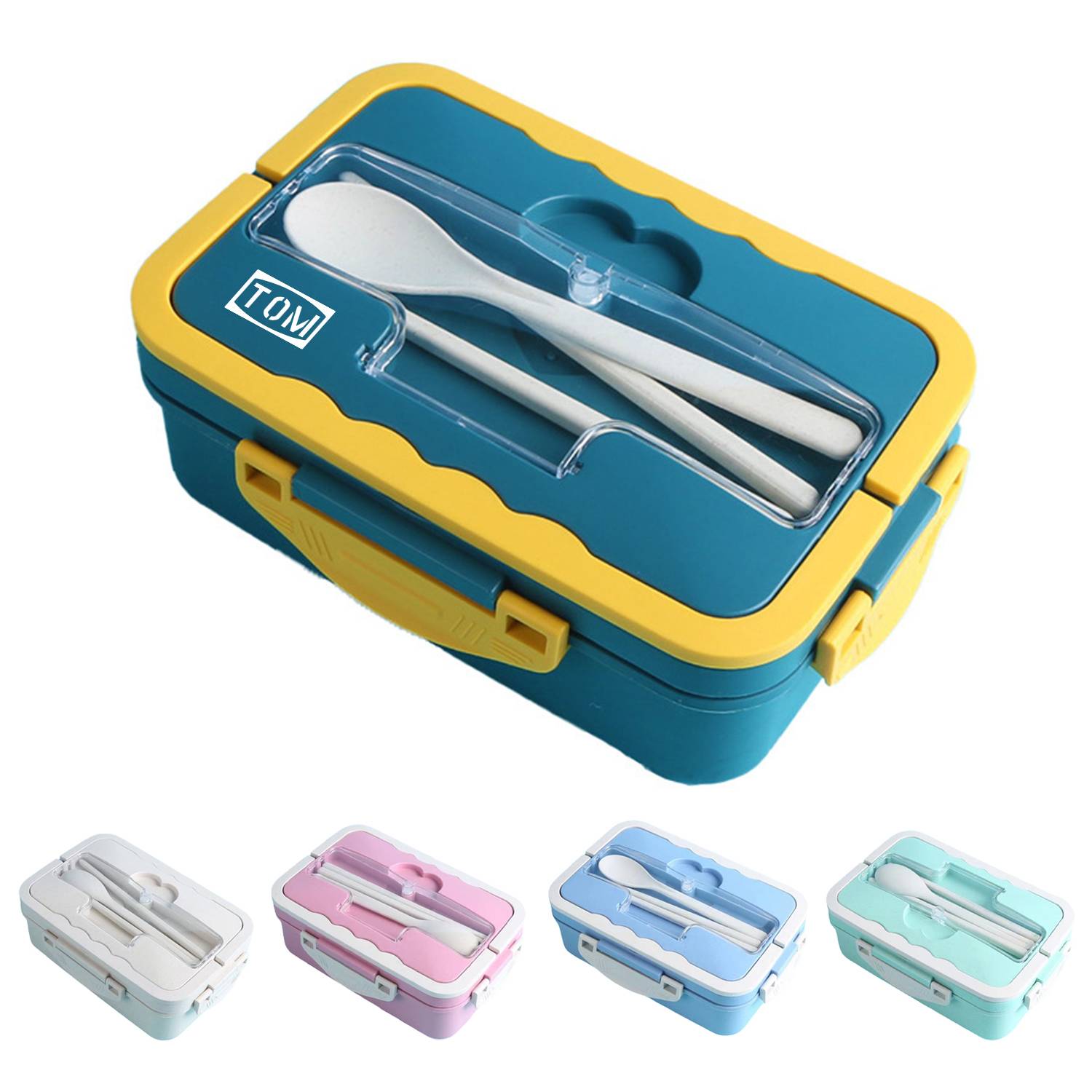 Portablefor Student Office Plastic Insulated Bento Lunch Box 1