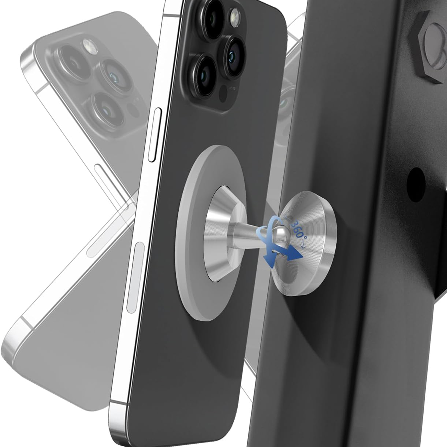 Magnetic Metal Car Phone Mount Holder 4