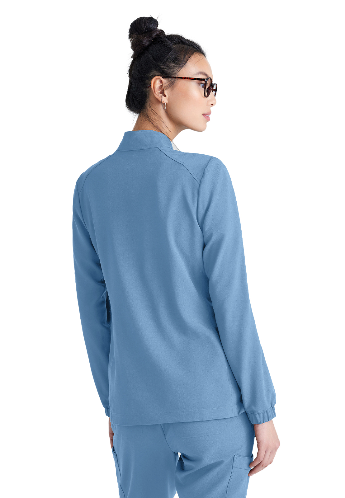 Grey's Anatomy Evolve Stretch - Women's Three-Pocket Virtue Warm-Up Scrub Jacket 33
