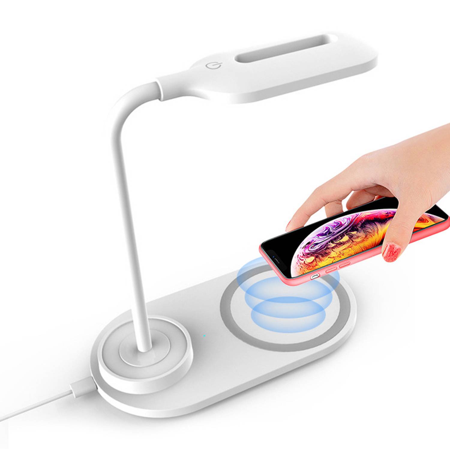 Adjustable Desk lamp W/ Wireless Charger 4