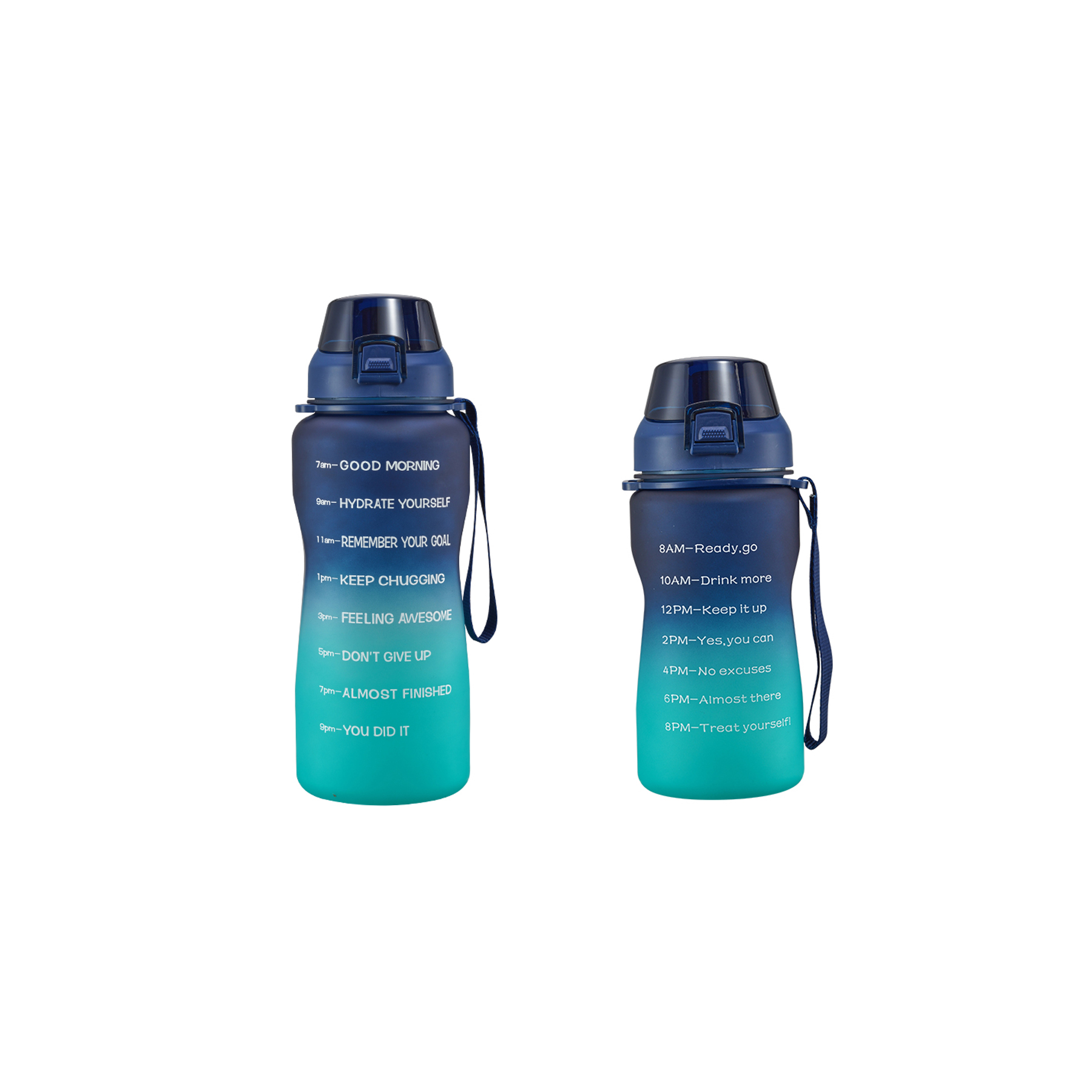 64 oz Large Capacity Wide-Mouth Water Bottle With Strap 2