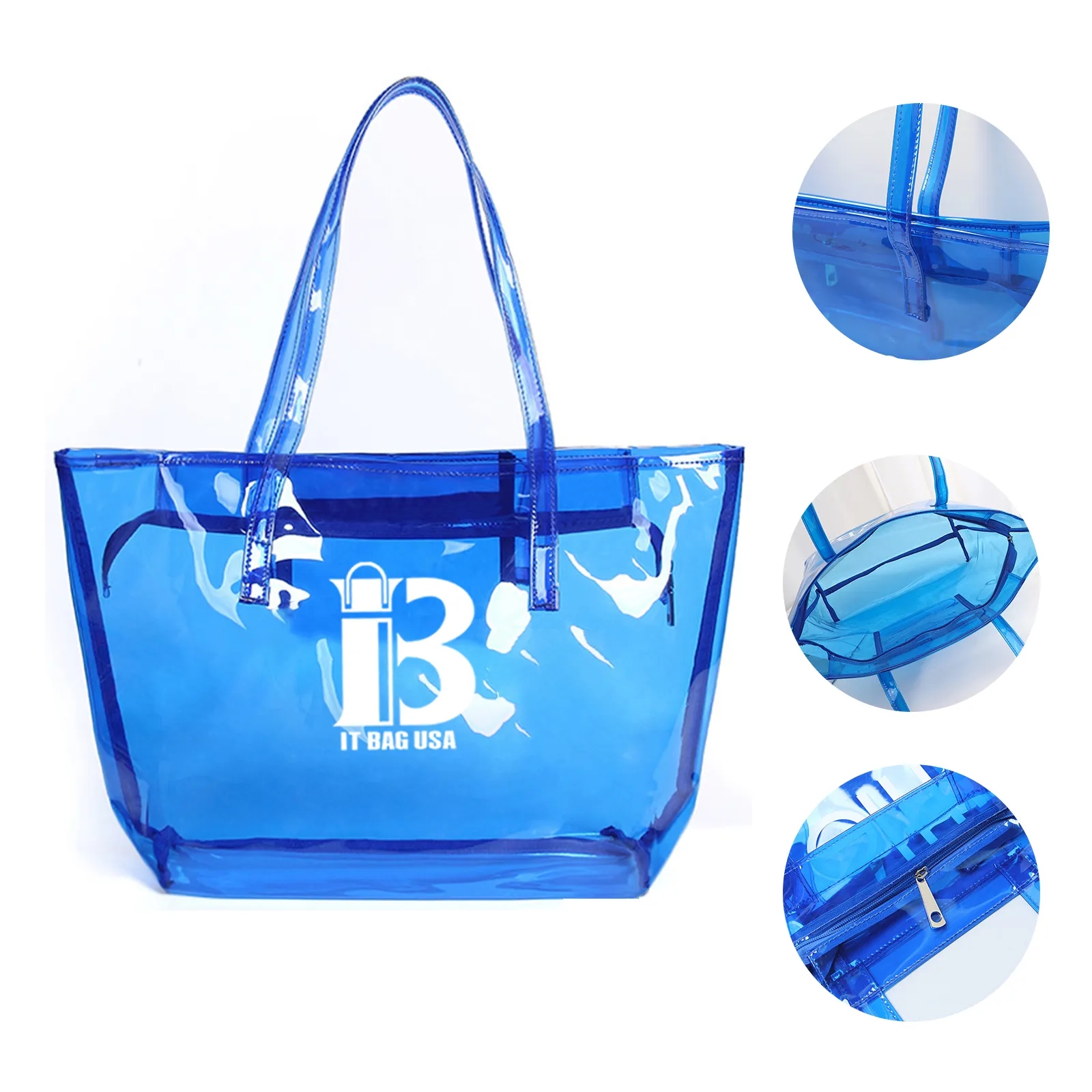 Colorful Pvc Handbag Transparent Shoulder Bag 2