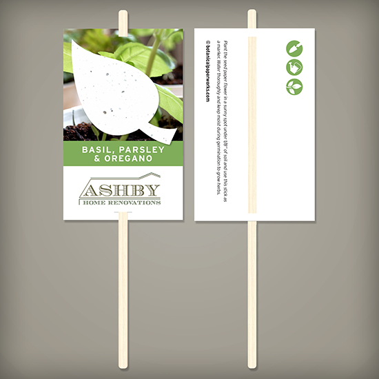 Pre-Designed Herb Seed Paper Planting Sticks 2