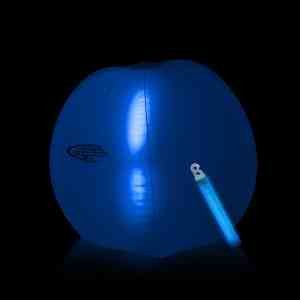 Translucent Blue Beach Ball with glow light Stick
