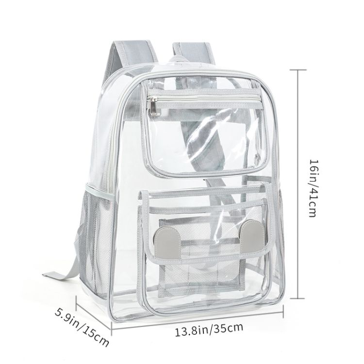 Clear Backpack Heavy Duty PVC Transparent 3