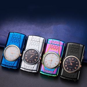 Dual E Arc Lighter With Built In Watch 24