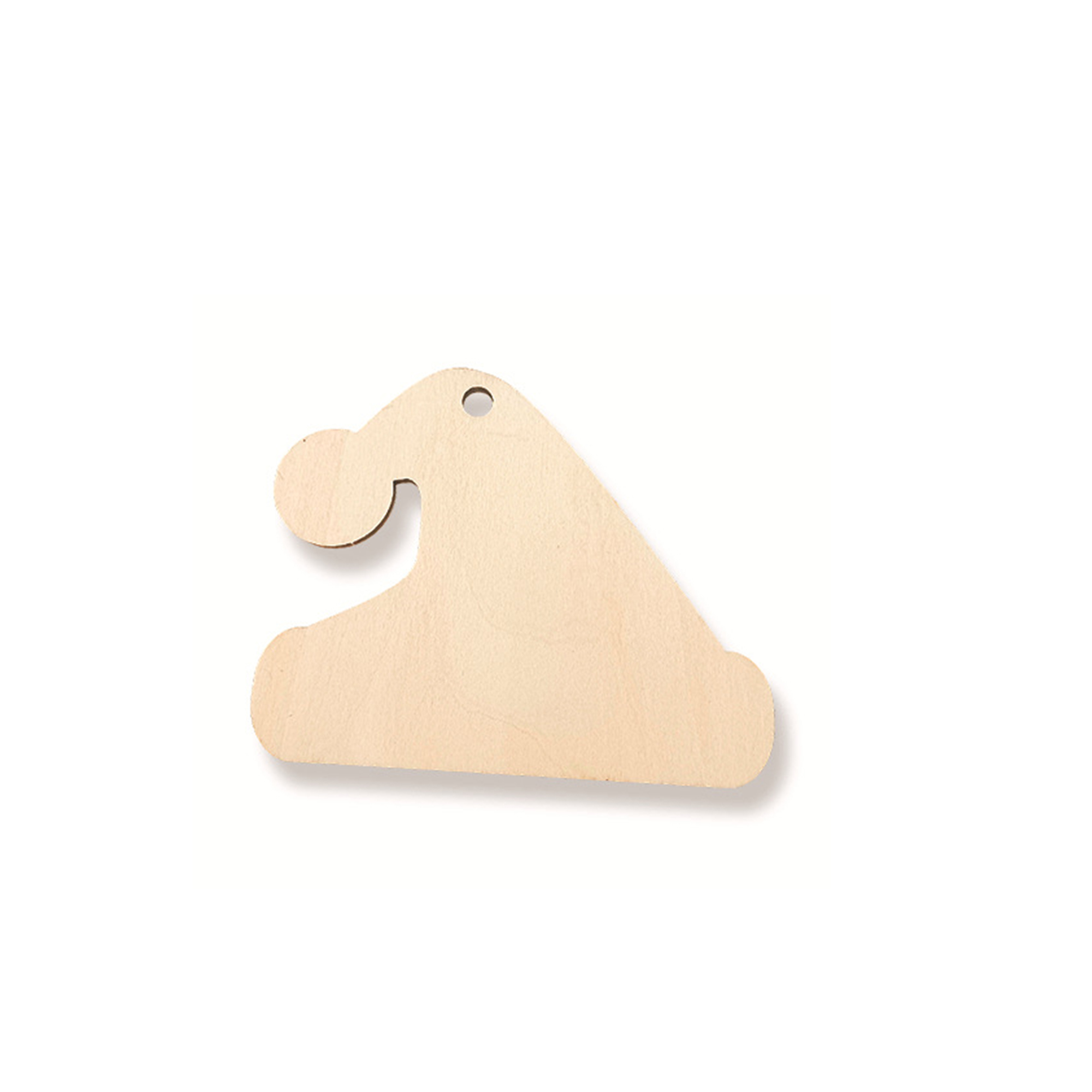 Natural Wood Christmas Tree Pendant 9