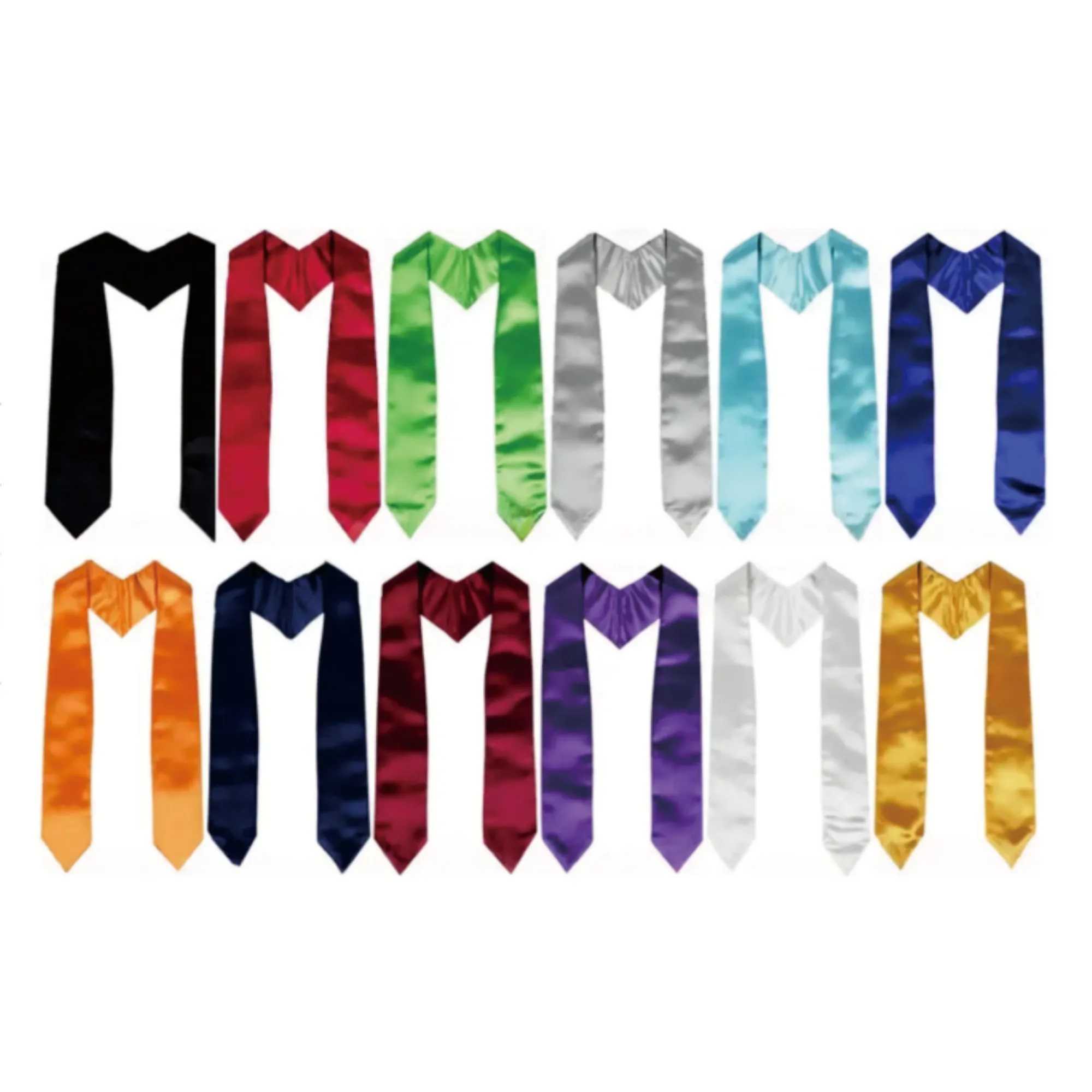 60" x 5" Unisex Graduation Sash Honor Stole Full Color 2