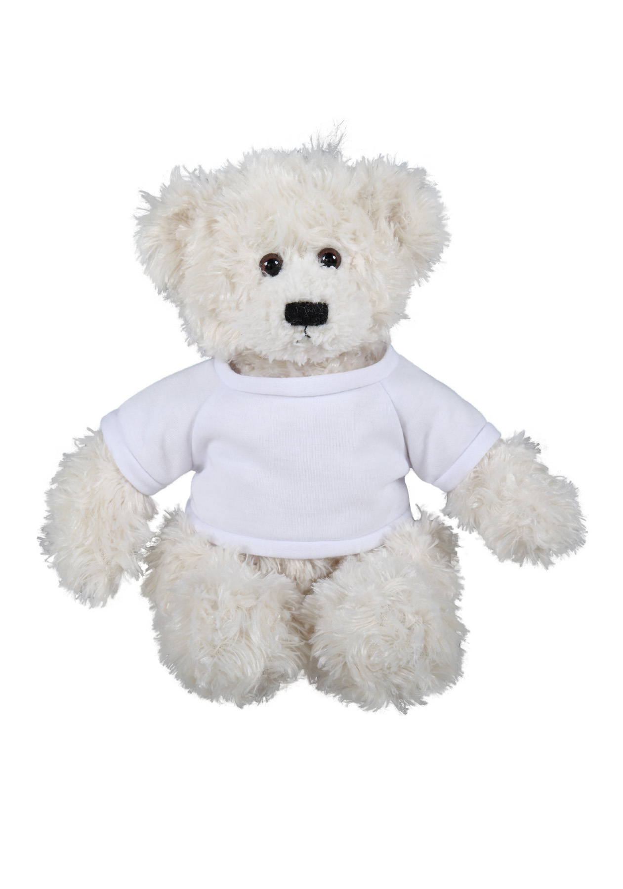 soft plush Cream Brandon Bear with t-shirt 7