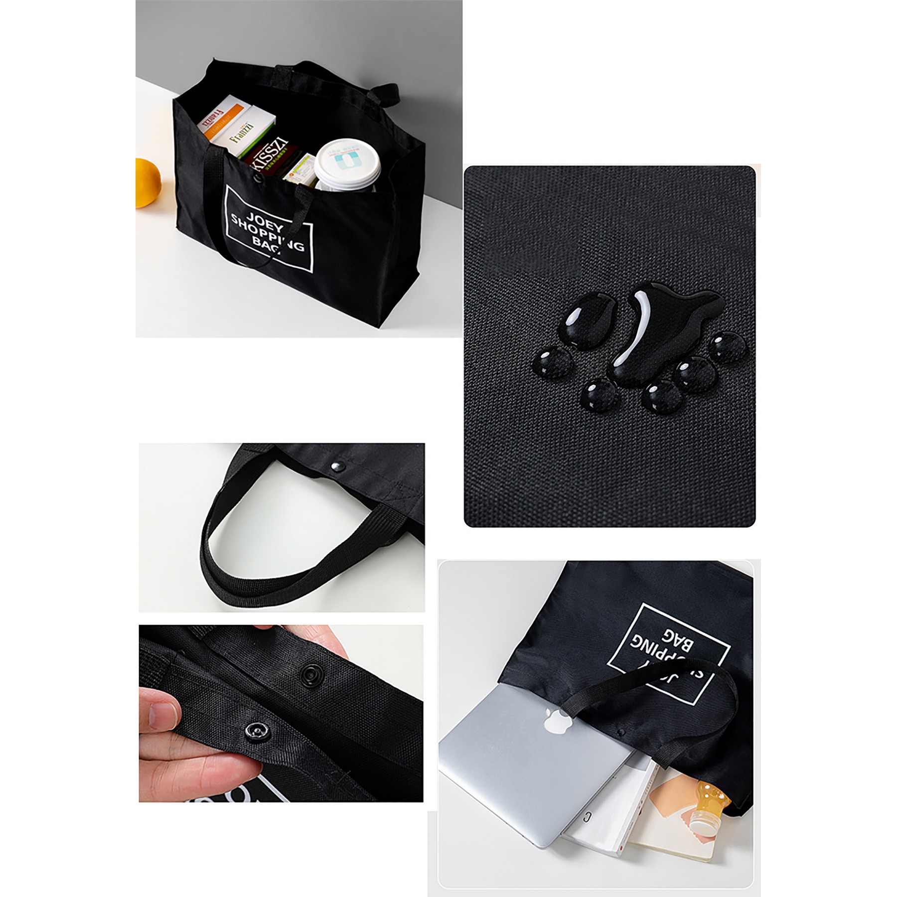 Foldable Oxford Shopping Tote Bag, custom tote bag with logo imprint 2