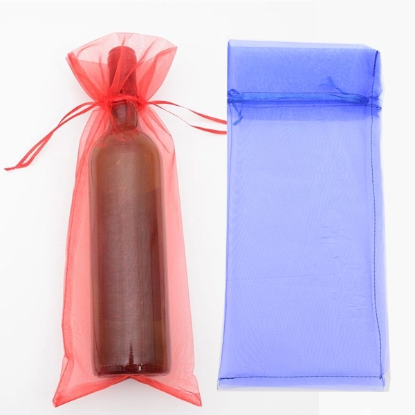 Organza Drawstring Wine Bags 4