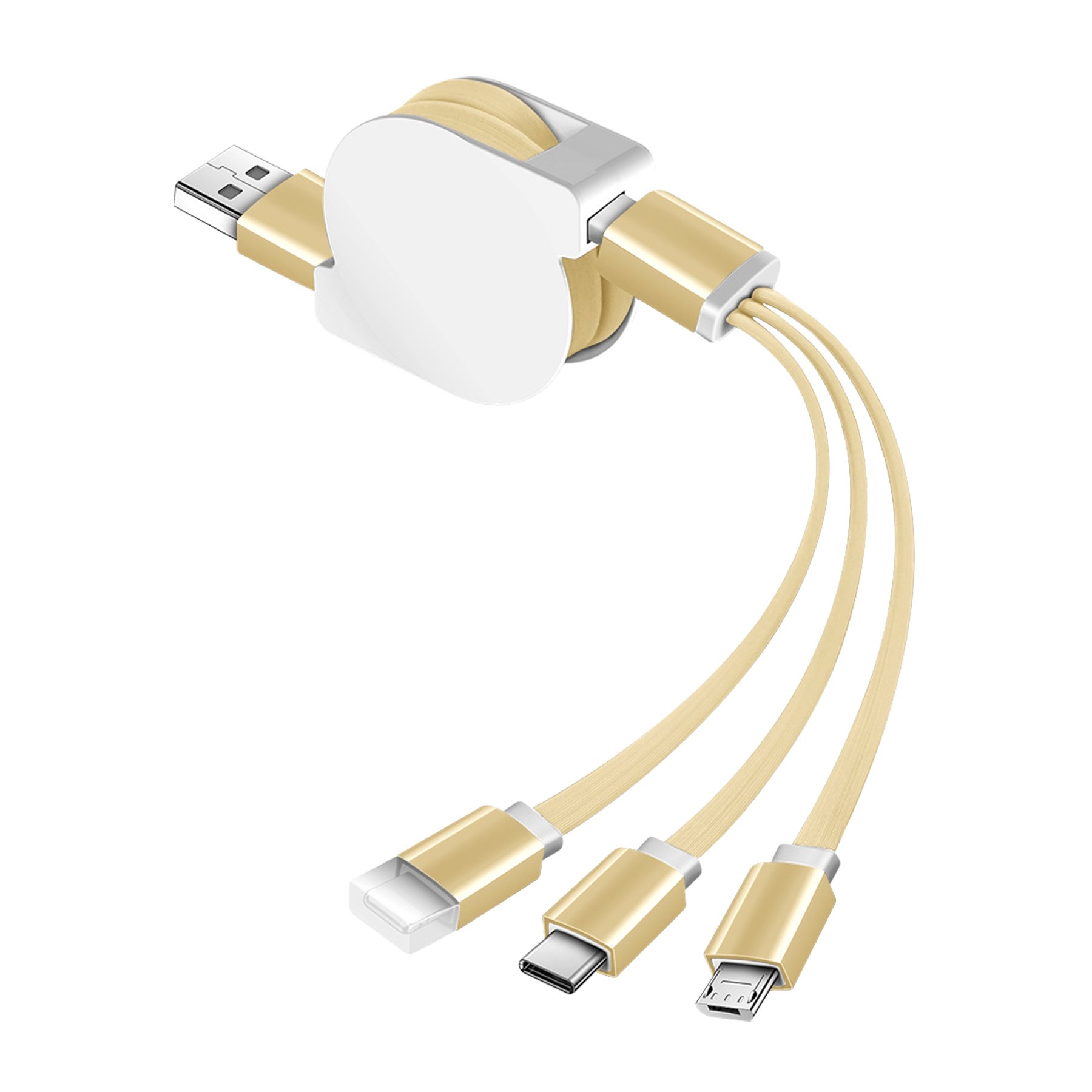 Retractable 3-In-1 Charging Cable 8