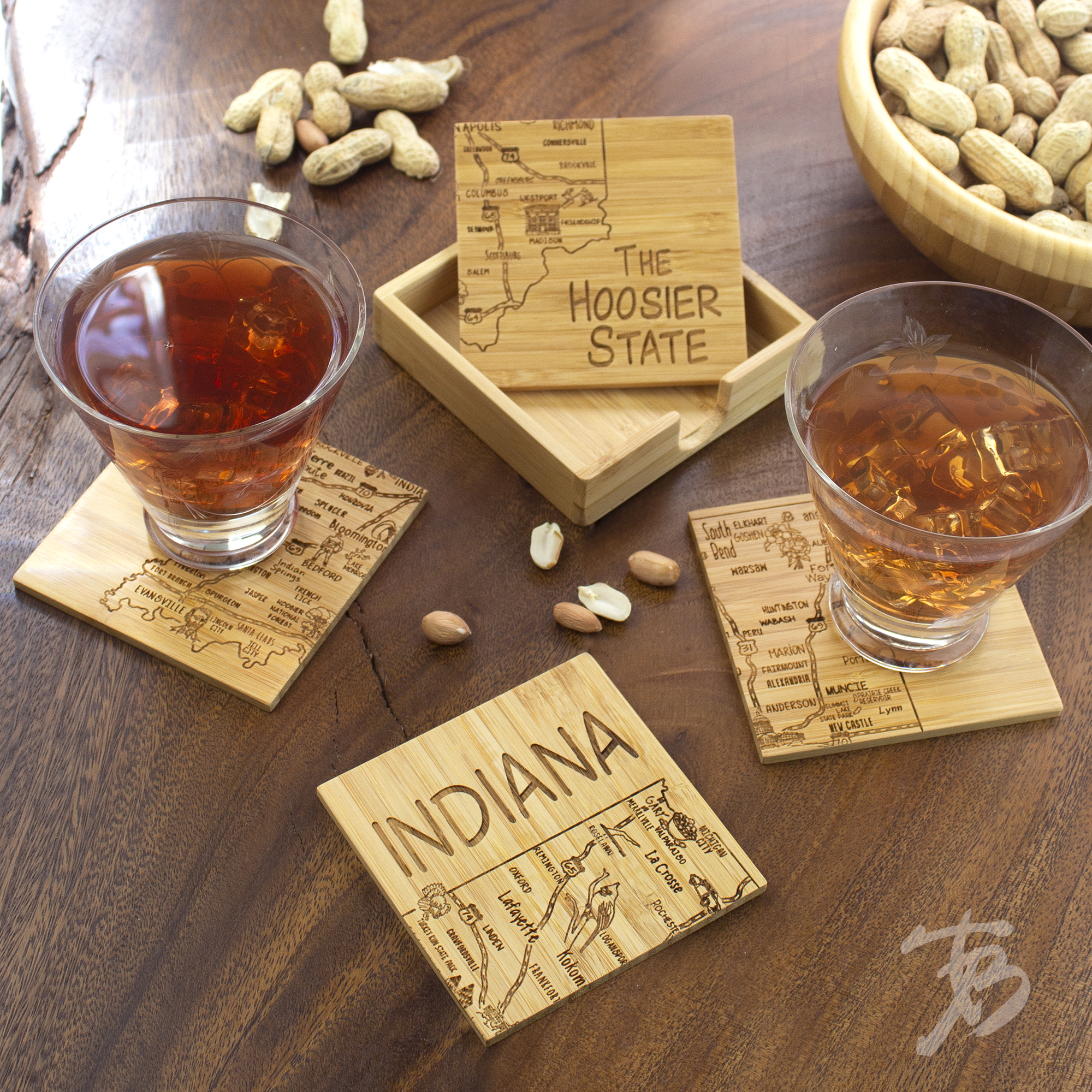 Indiana Puzzle Coaster Set 5