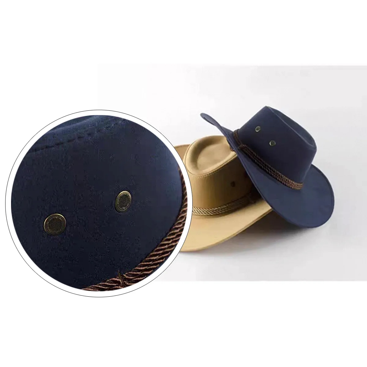 Vintage Suede-Look Western Cowboy Hat 1