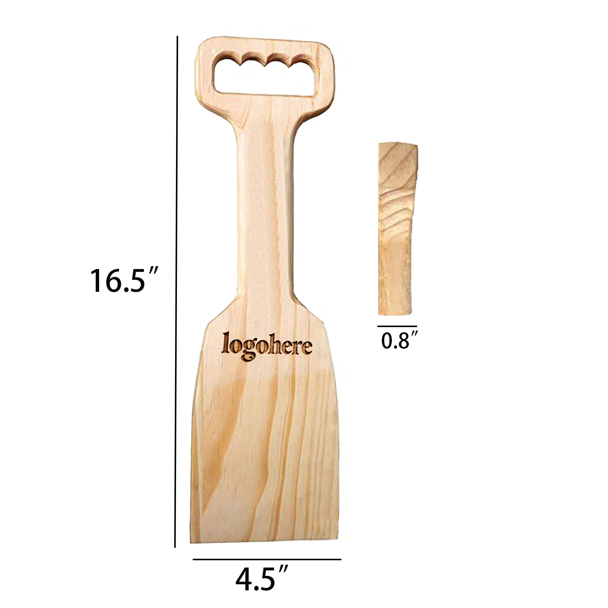 Natural Wood Grill Cleaner Scraper 3