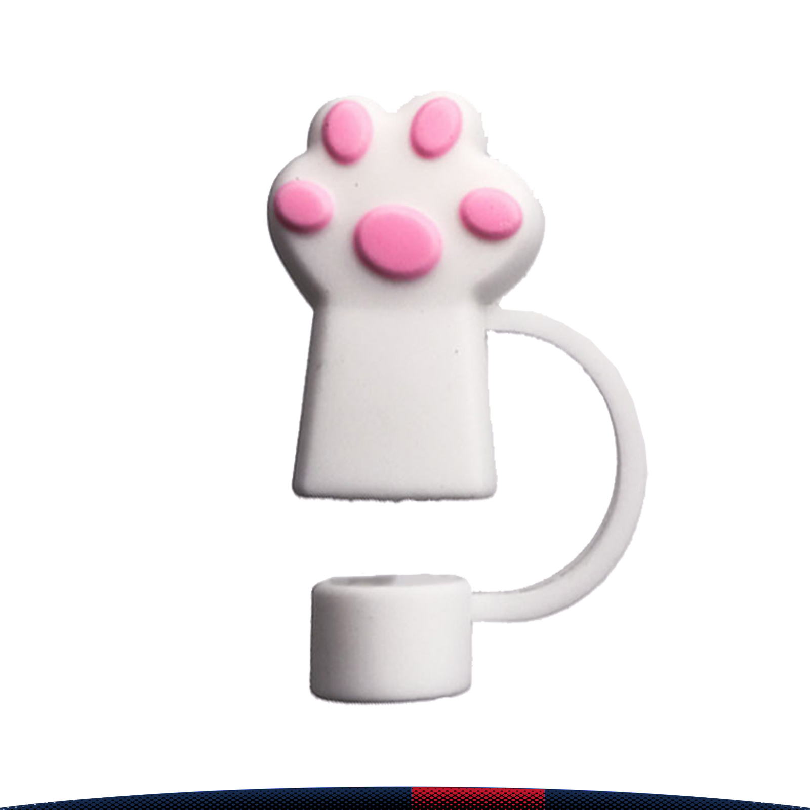 Snurby Cat Paw PVC Straw Topper 7
