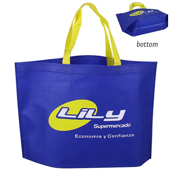 Heat Seal Bottom Gusset Tote -11.8"H x 15.7"W x 4"D 2