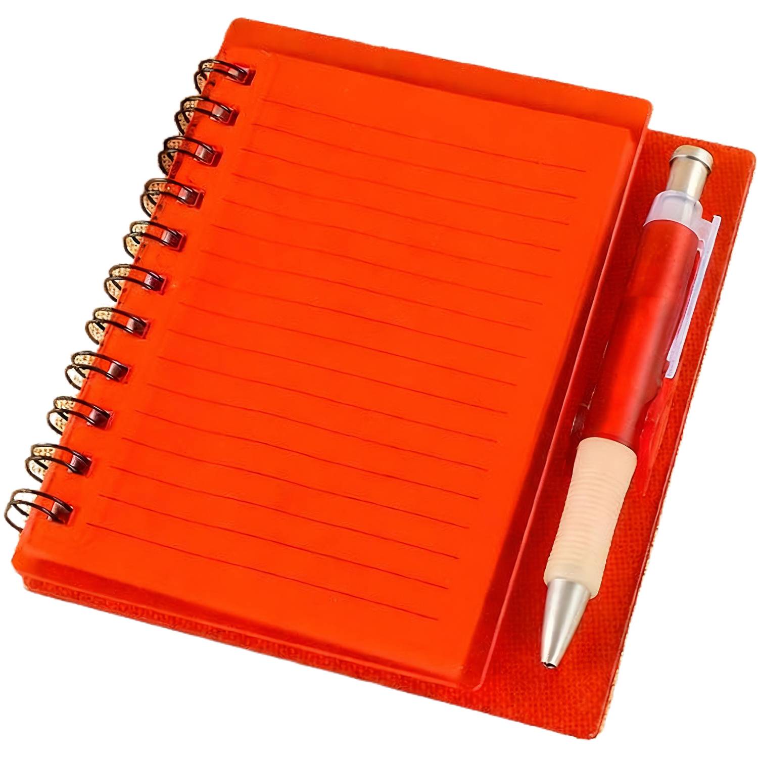 PP Cover Spiral Lined Notebook w/ Pen 9
