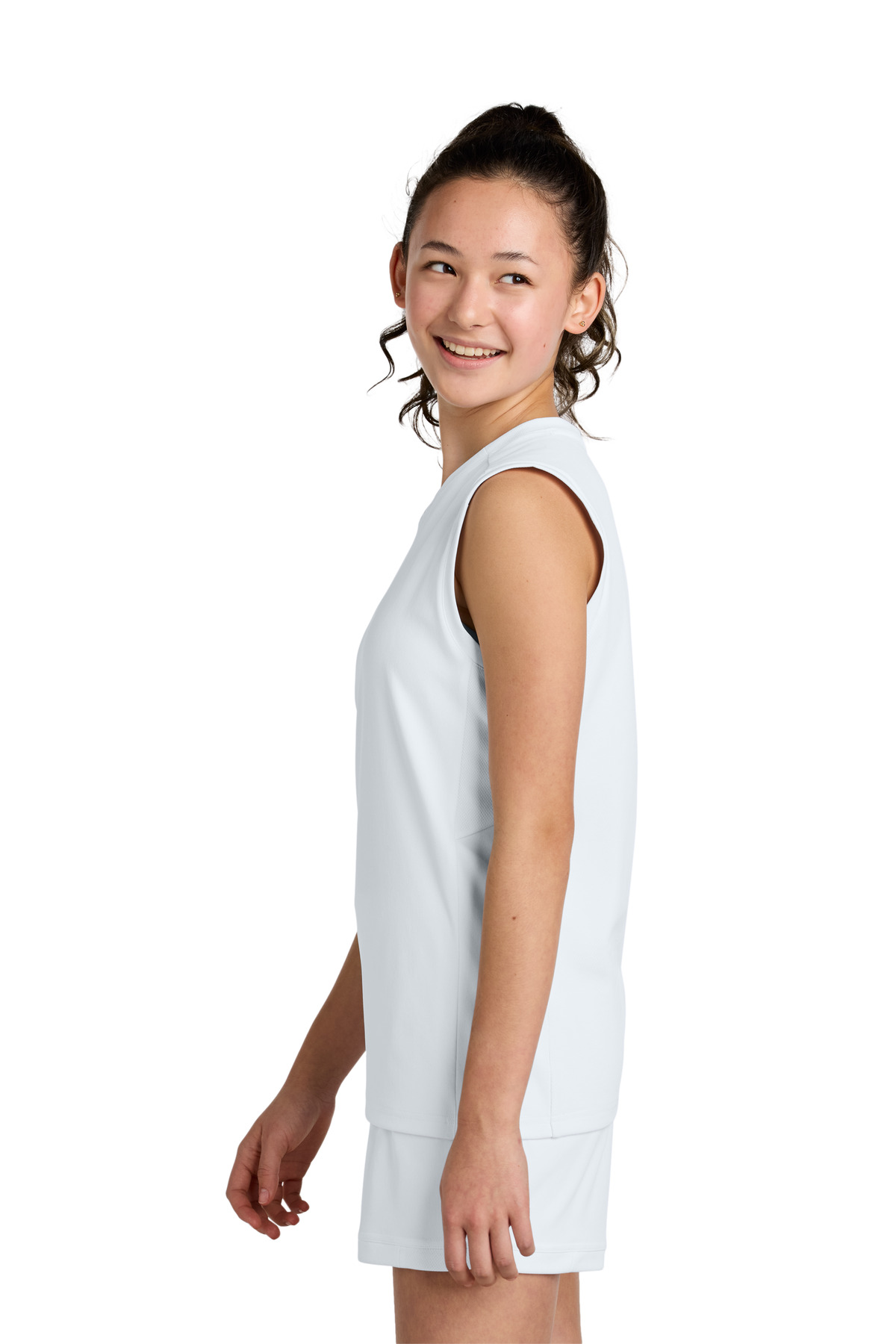 Sport-Tek Youth Club Sleeveless V-Neck YST441 9