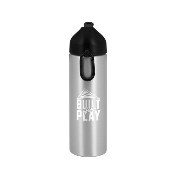 EasyFlow Recycled Aluminum Bottle w Straw Lid, custom water bottle with logo imprint 51