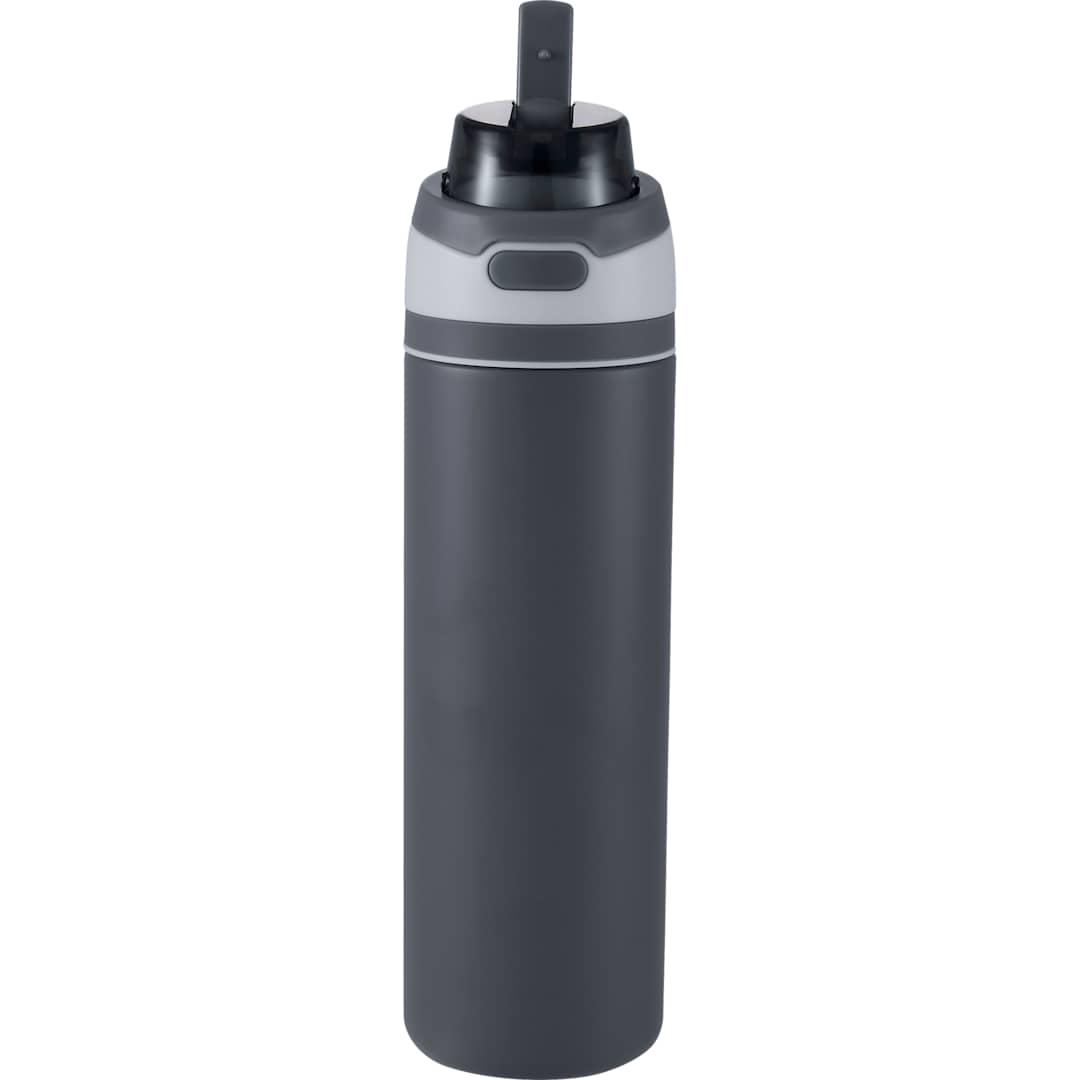 Elvin 28oz Recycled Stainless Flip Straw Bottle, custom water bottle with logo imprint 77