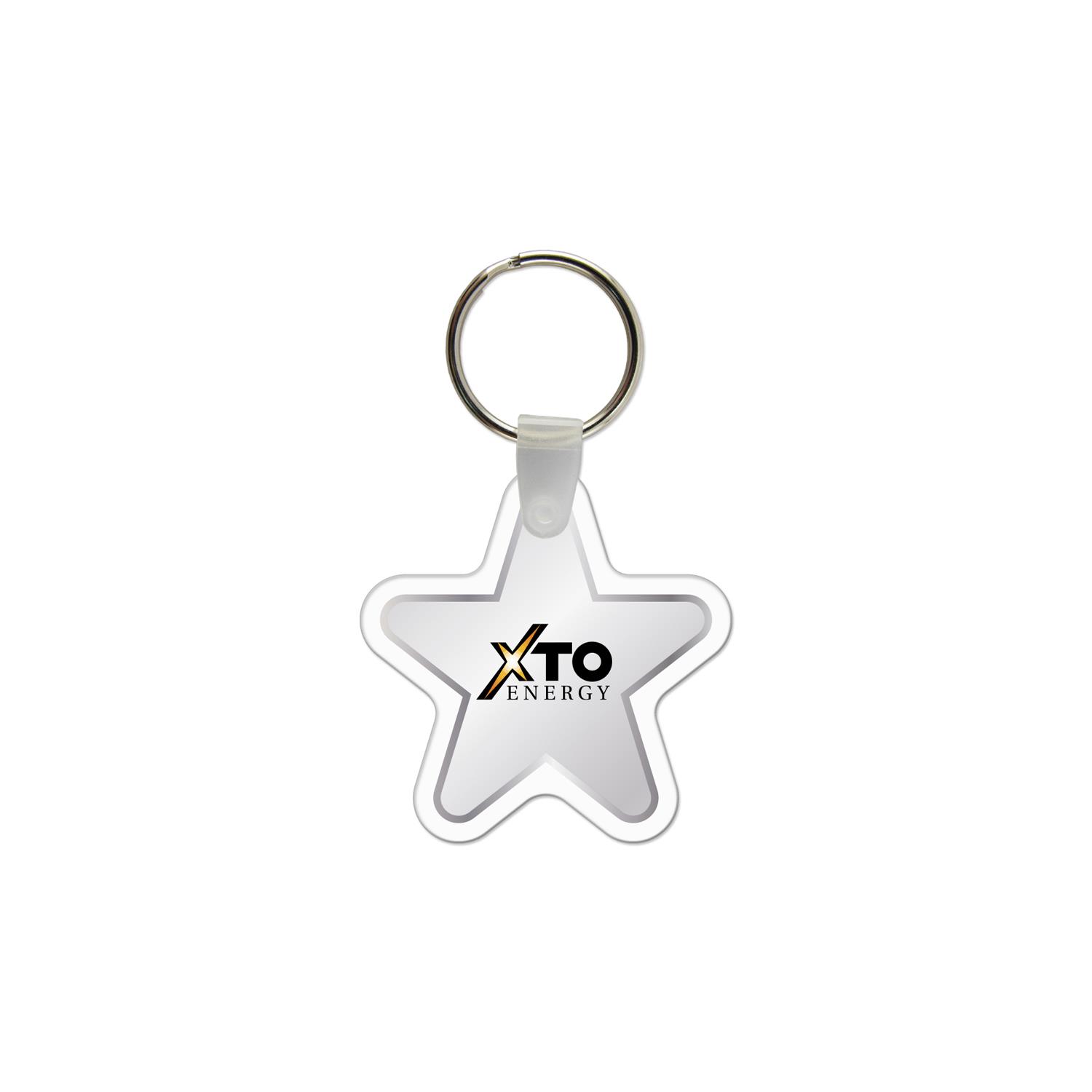 Star Shaped USA Made Vinyl Keychain 1