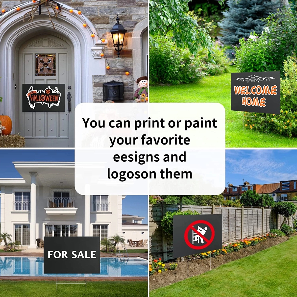 Blank Yard Signs with Stakes 2