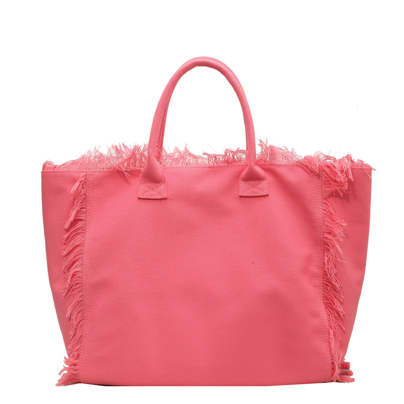 Premium Canvas Tote With Fringes 7