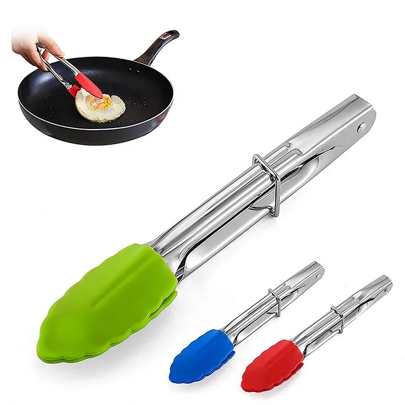 7 Inch Silicone Kitchen Tongs 2