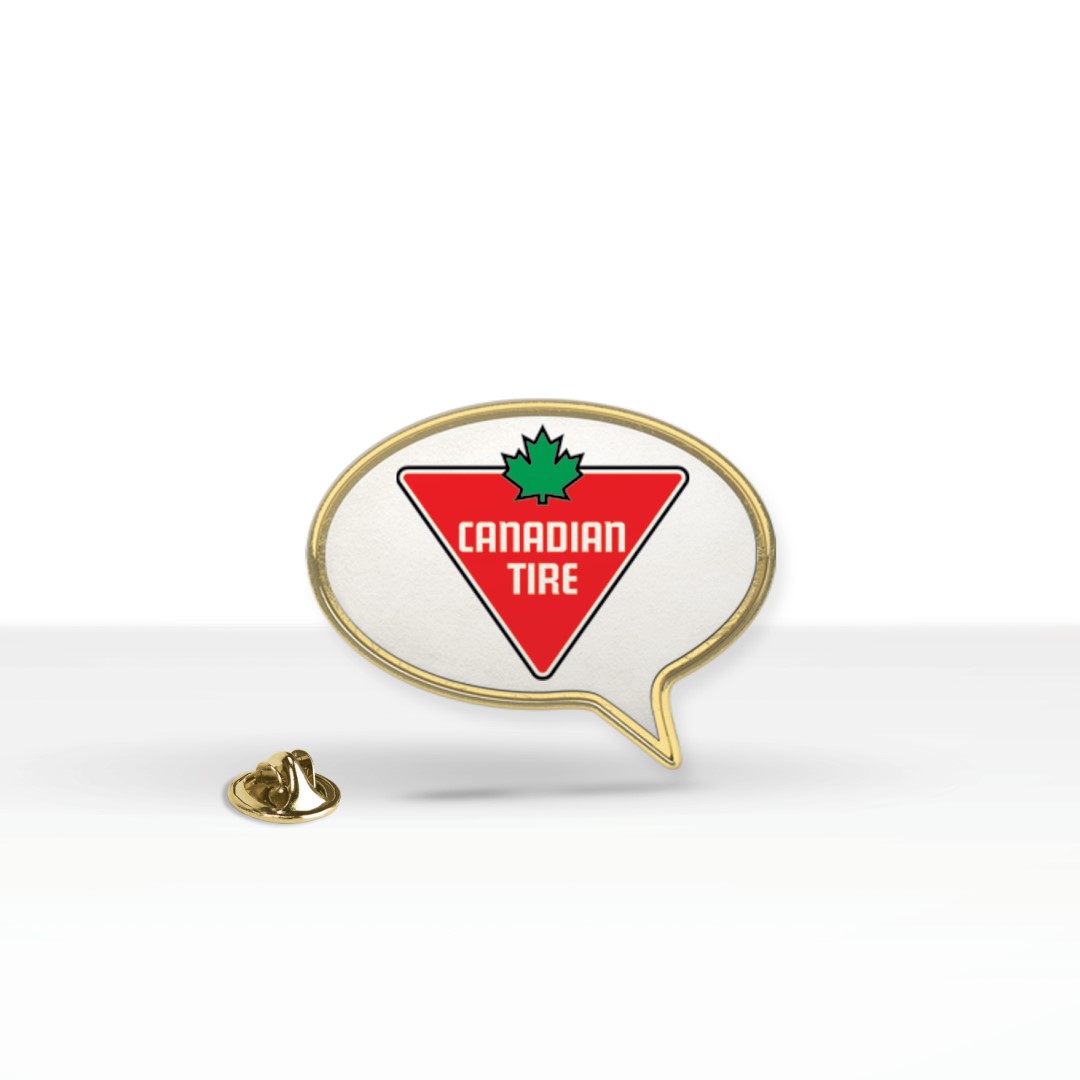 Express Lapel Pin Round Speech Bubble (1 x 0.875 in) 1